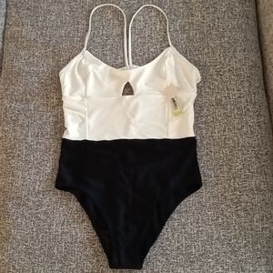 Summersalt Swan Dive Swimsuit - Size 14, Sea Urchin/White Sand